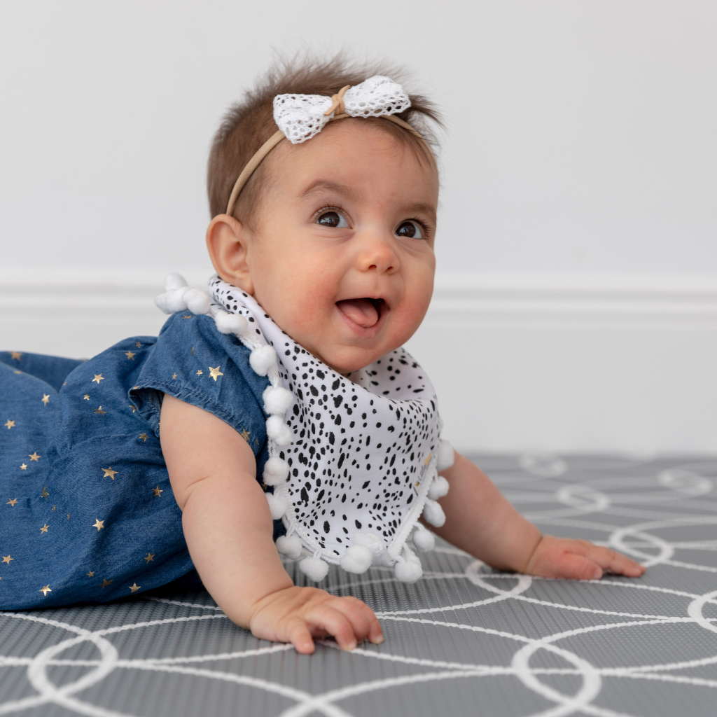 Spottie Dottie - Pom Pom Bandana Bib - Little Bee & Me