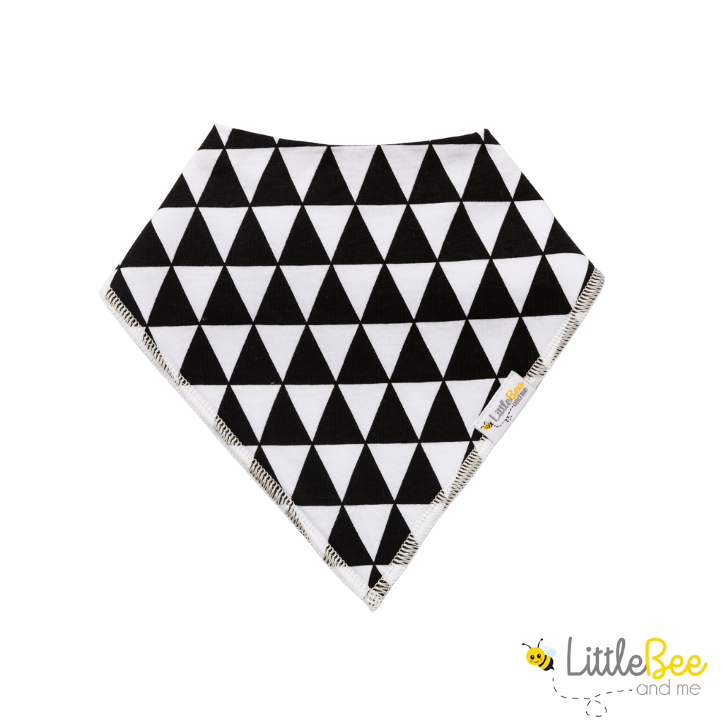 Shades of Monochrome Bandana Bibs - Set of Four - Little Bee & Me