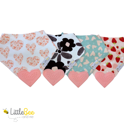 Berry Sweet– Organic Bandana Teether Bibs (Set of 4)