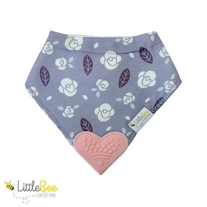 Violet Bliss - Organic Bandana Teether Bibs (Set of 4)