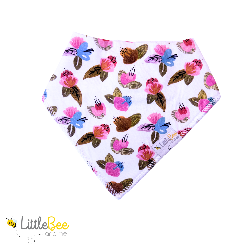 Pretty Posies Bandana Bibs – Set of Four