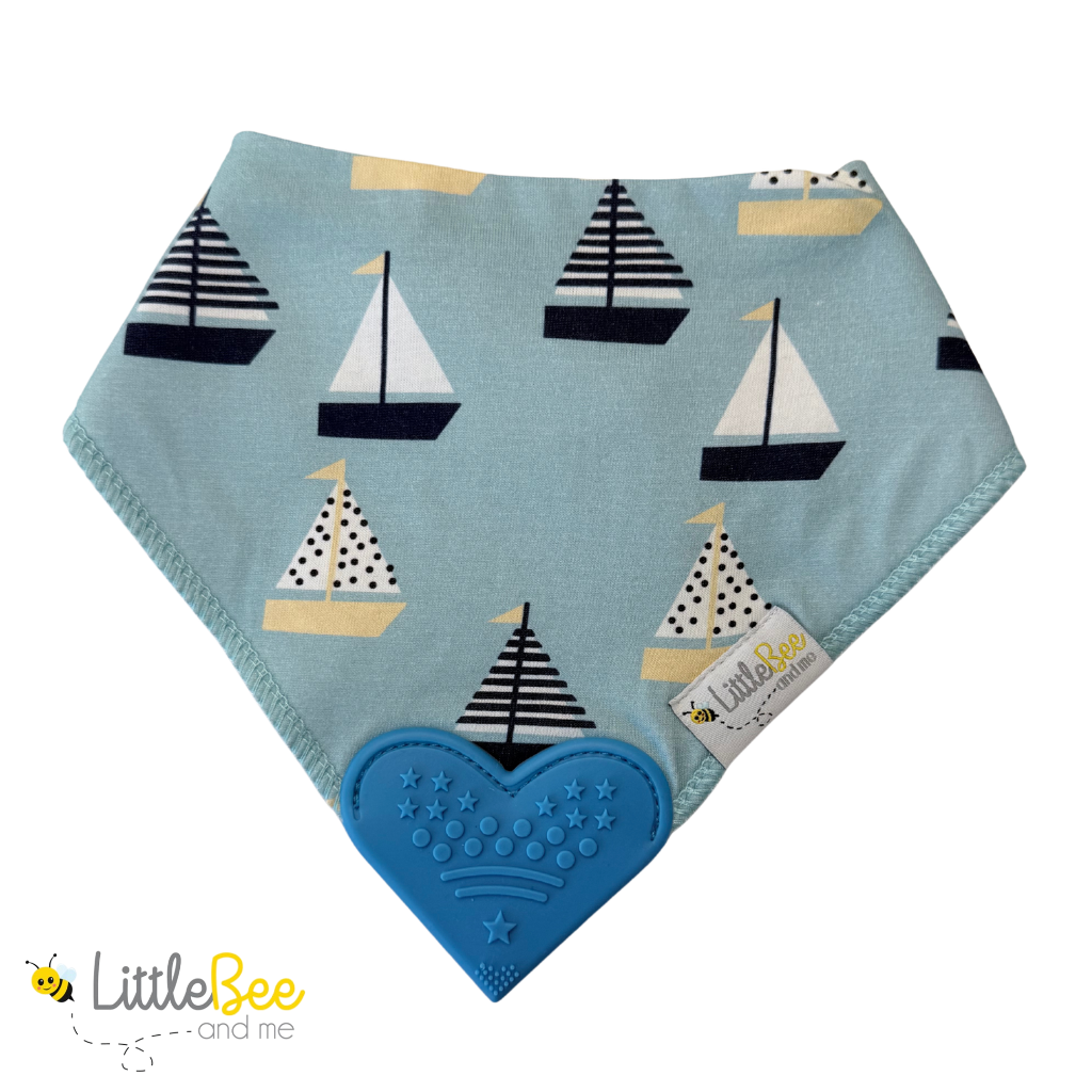 Sail & Sky – Organic Bandana Teether Bibs (Set of 4)
