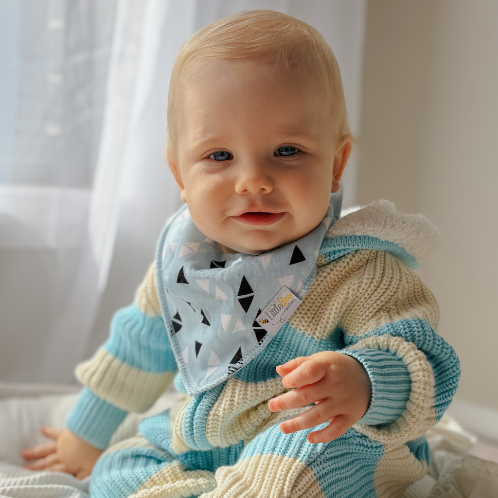 Zig & Zag Bandana Bibs - Set of Four