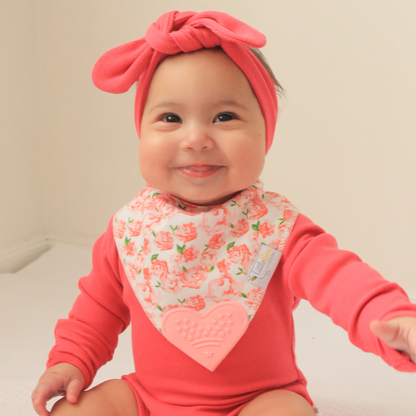 Bloom & Bee – Organic Bandana Teether Bibs (Set of 4) - Little Bee & Me 