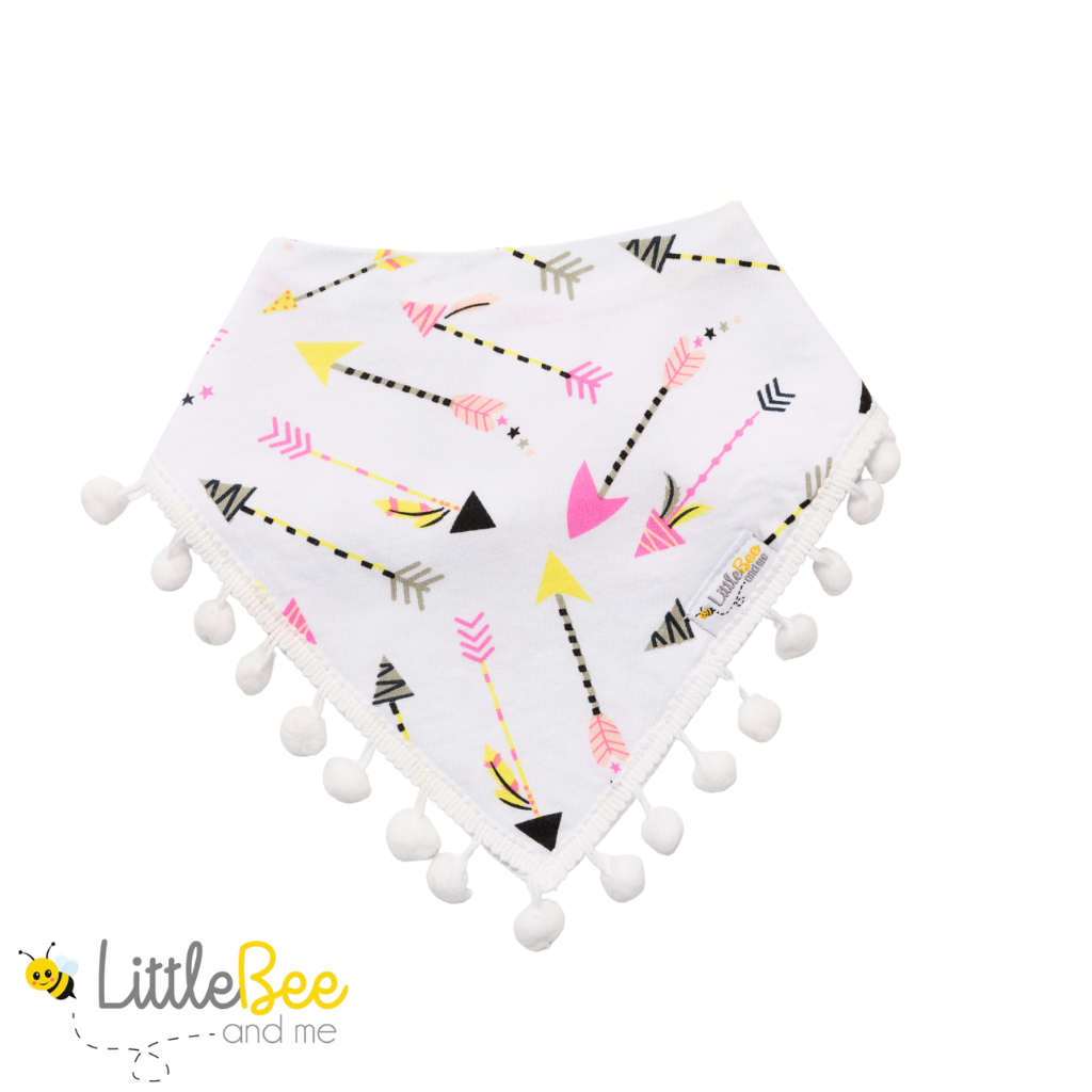 Buzz & Arrows - Pom Pom Bandana Bib - Little Bee & Me 