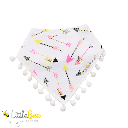 Buzz & Arrows - Pom Pom Bandana Bib - Little Bee & Me 