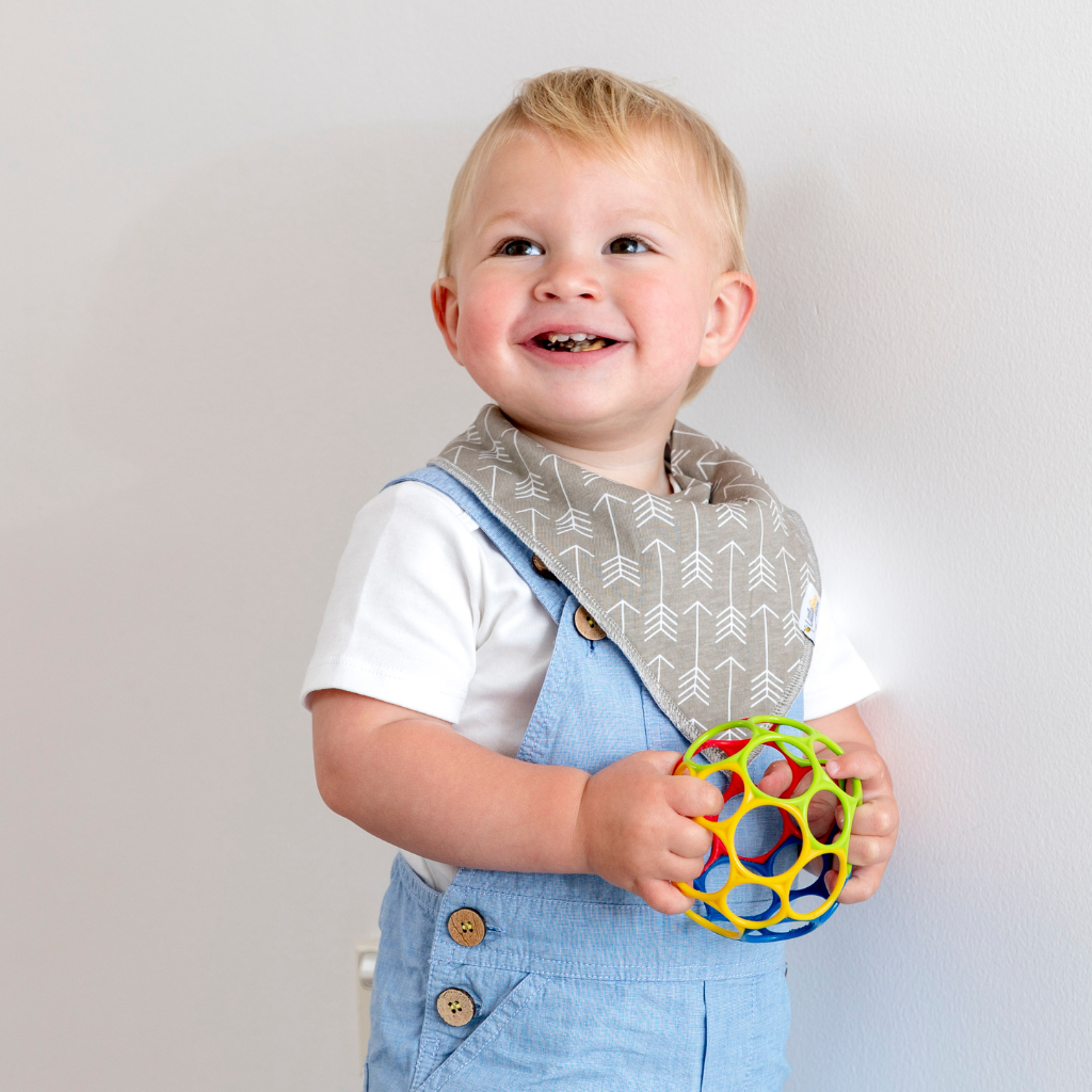 Zig & Zag Bandana Bibs - Set of Four - Little Bee & Me 