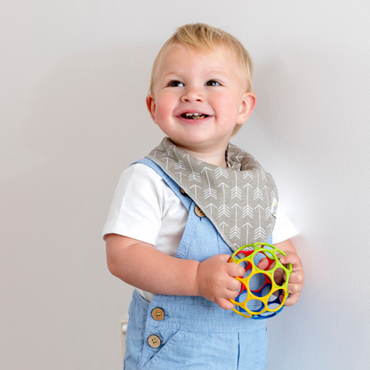 Zig & Zag Bandana Bibs - Set of Four - Little Bee & Me 