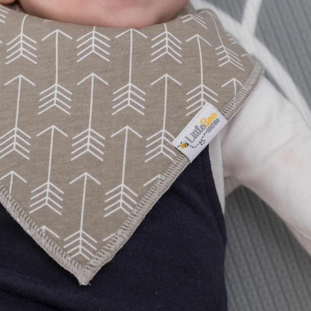 Zig & Zag Bandana Bibs - Set of Four - Little Bee & Me 