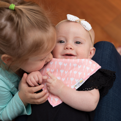 Dots & Blossoms Bandana Bibs - Set of Four - Little Bee & Me 