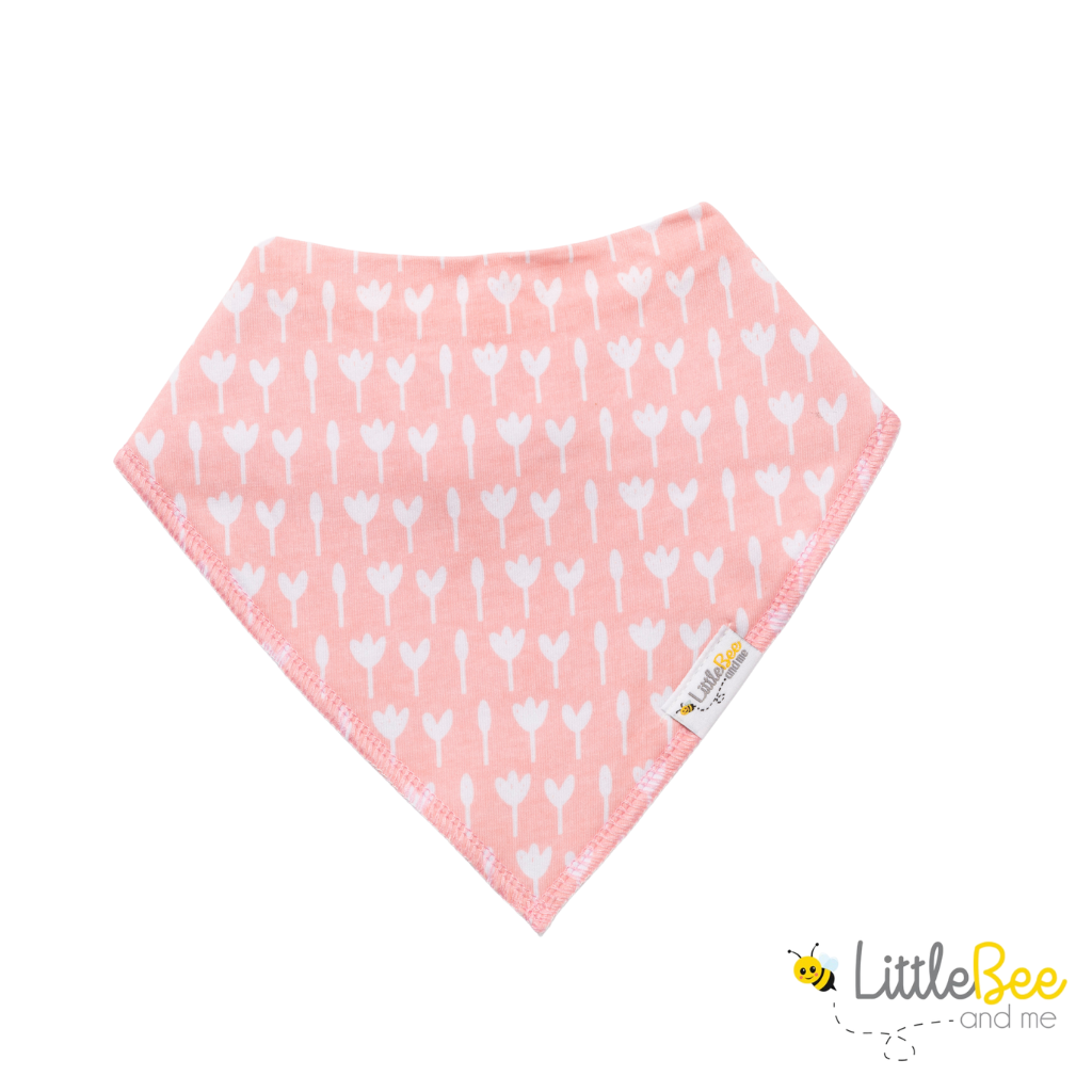 Dots & Blossoms Bandana Bibs - Set of Four - Little Bee & Me 