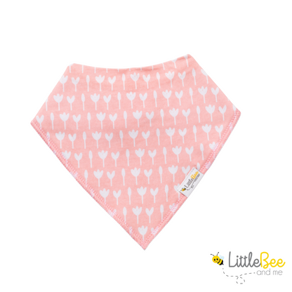 Dots & Blossoms Bandana Bibs - Set of Four - Little Bee & Me 