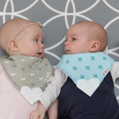 Little Loops - Organic Bandana Teether Bib - Little Bee & Me 