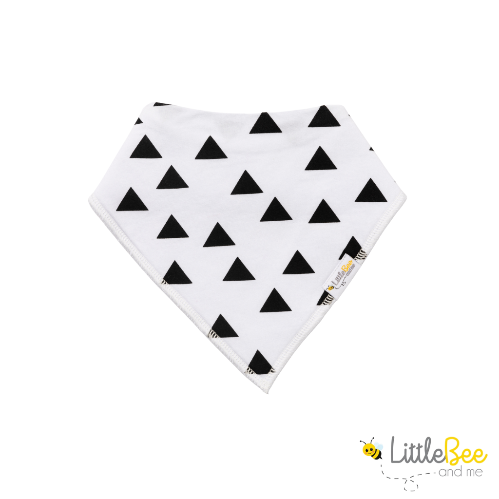 Shades of Monochrome Bandana Bibs - Set of Four - Little Bee & Me 