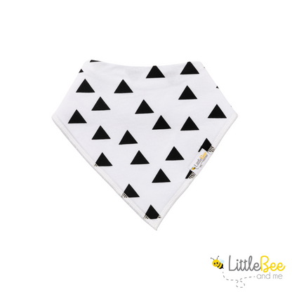 Shades of Monochrome Bandana Bibs - Set of Four - Little Bee & Me 