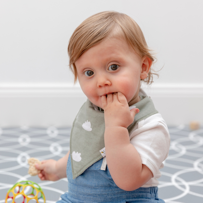 Shades of Monochrome Bandana Bibs - Set of Four - Little Bee & Me 