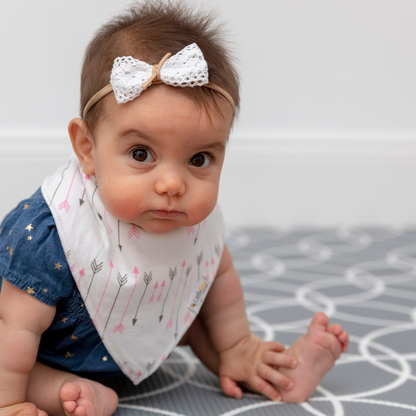 Spring Dandelions Bandana Bibs - Set of Four - Little Bee & Me 