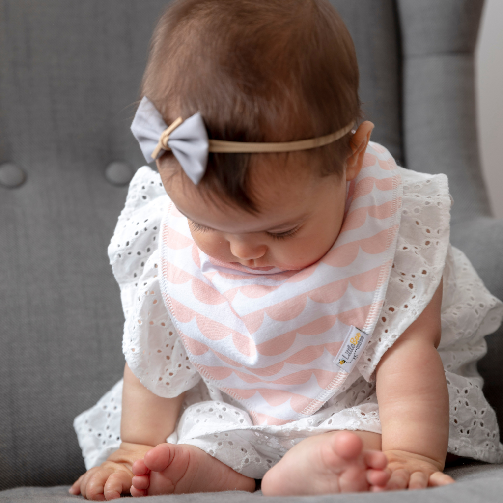 Spring Dandelions Bandana Bibs - Set of Four - Little Bee & Me 