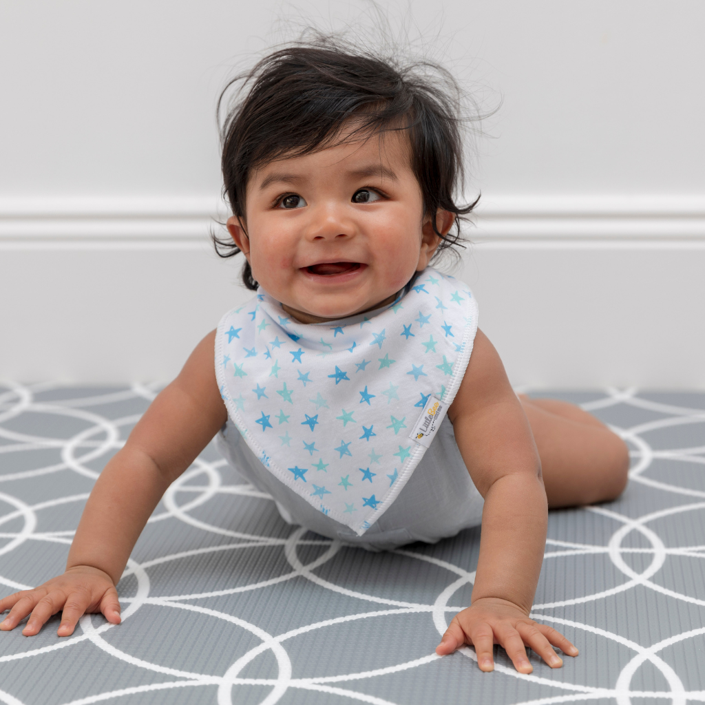 Stars & Cars Bandana Bibs - Set of Four - Little Bee & Me 