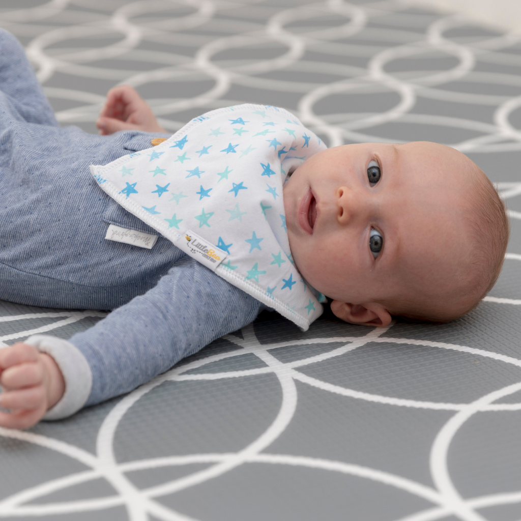 Stars & Cars Bandana Bibs - Set of Four - Little Bee & Me 