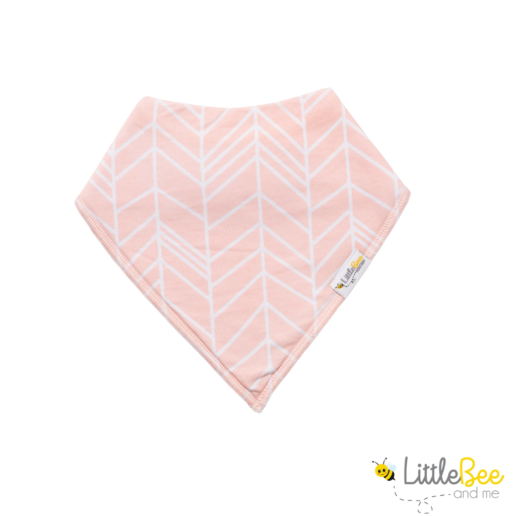 Pink Blush Bandana Bibs - Set of Four - Little Bee & Me 