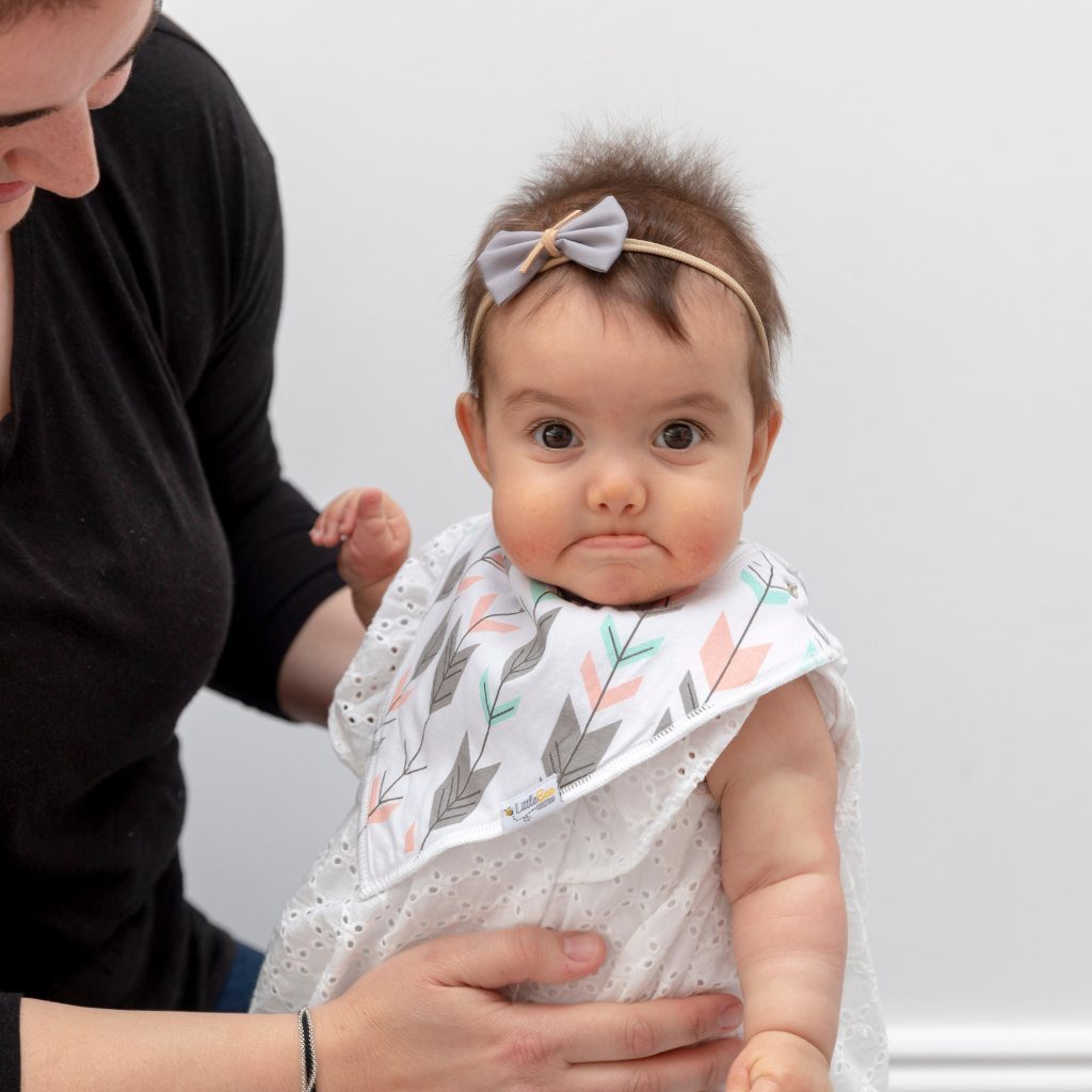 Pink Blush Bandana Bibs - Set of Four - Little Bee & Me 